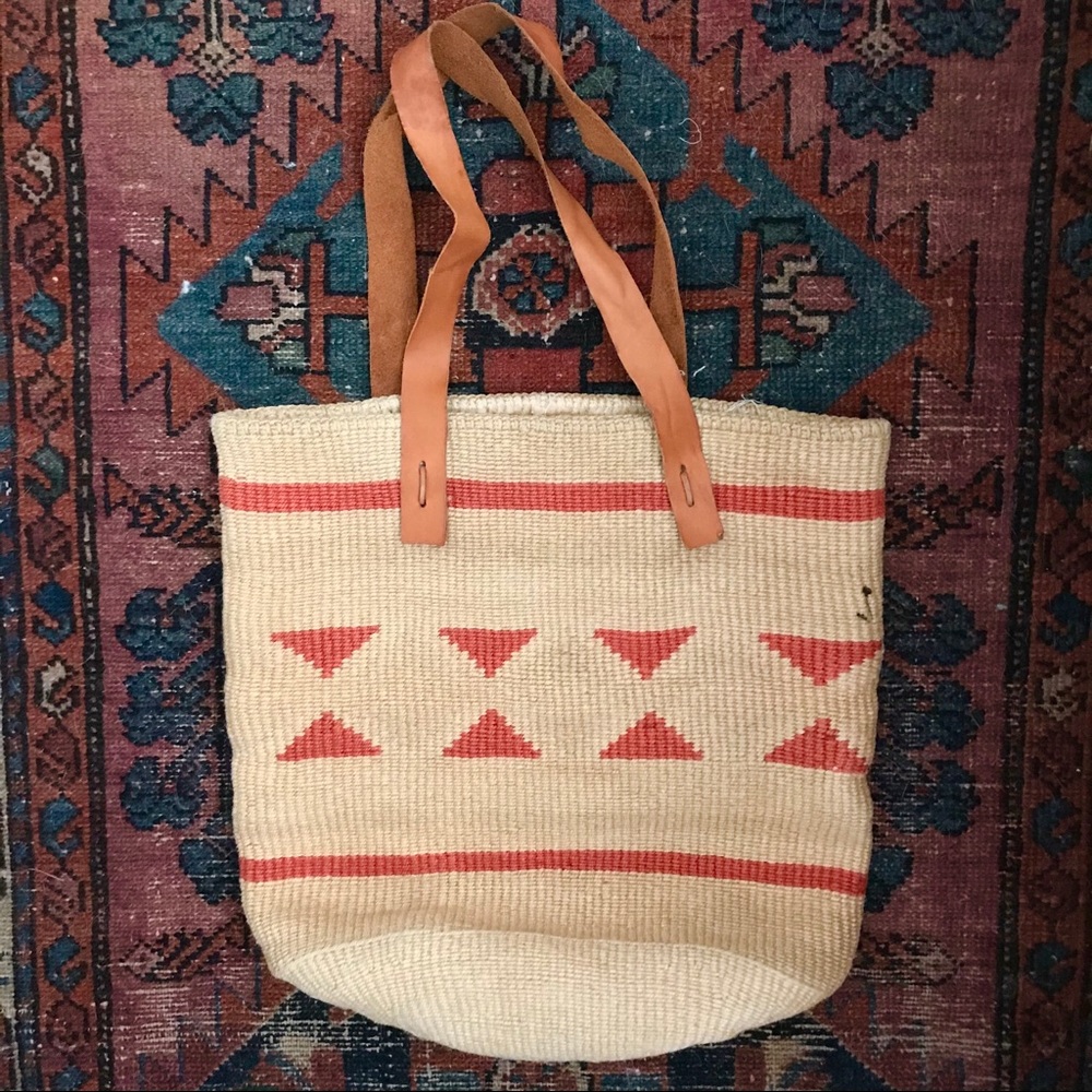 Vintage Woven Beach Bag